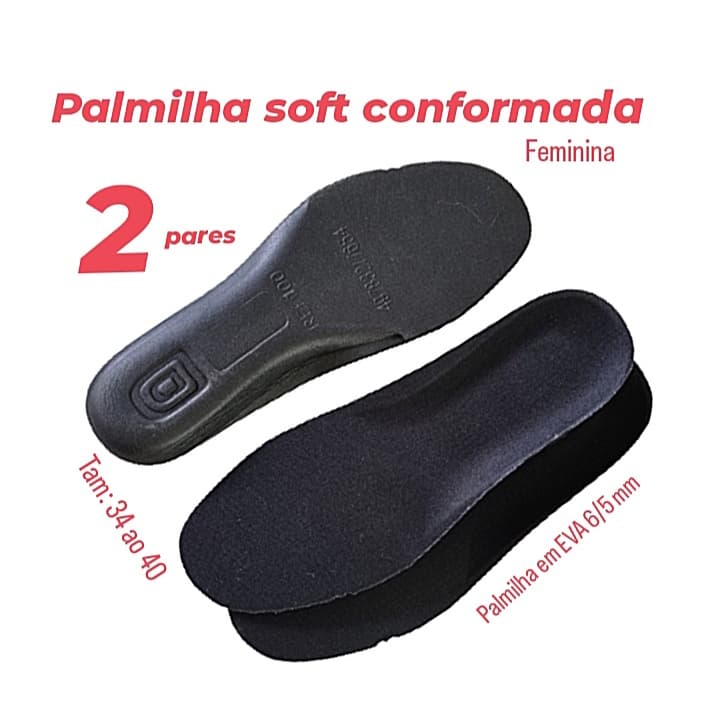 2 PARES PALMILHA PARA TENIS FEMININO ,BOTA, SAPATILHA,CONFORTAVEL,PALMILHA ORTOPEDICA  NO CALCANHAR