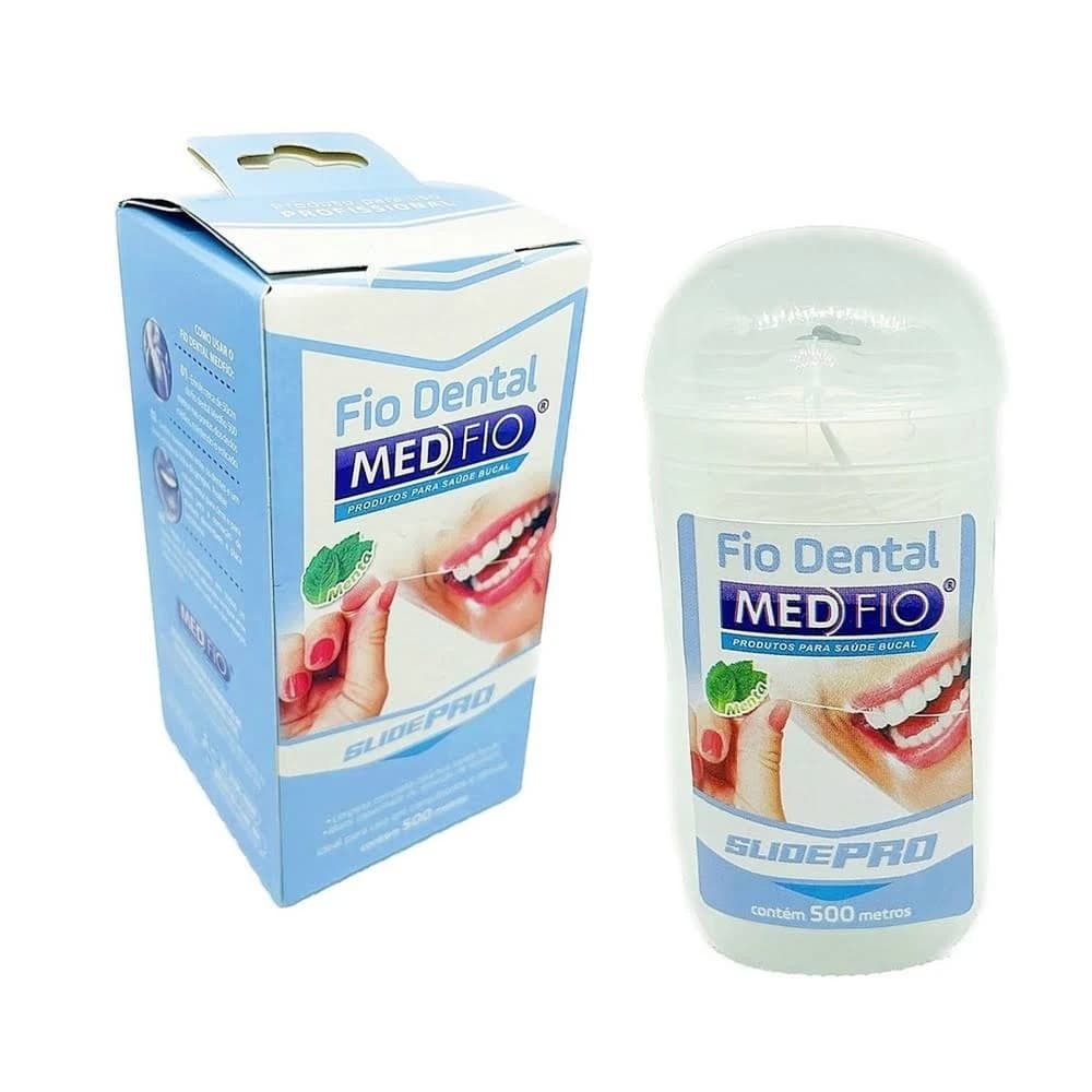 Fio Dental 500m Profissional Sabor Menta ( Tubo + Caixinha ) Medfio