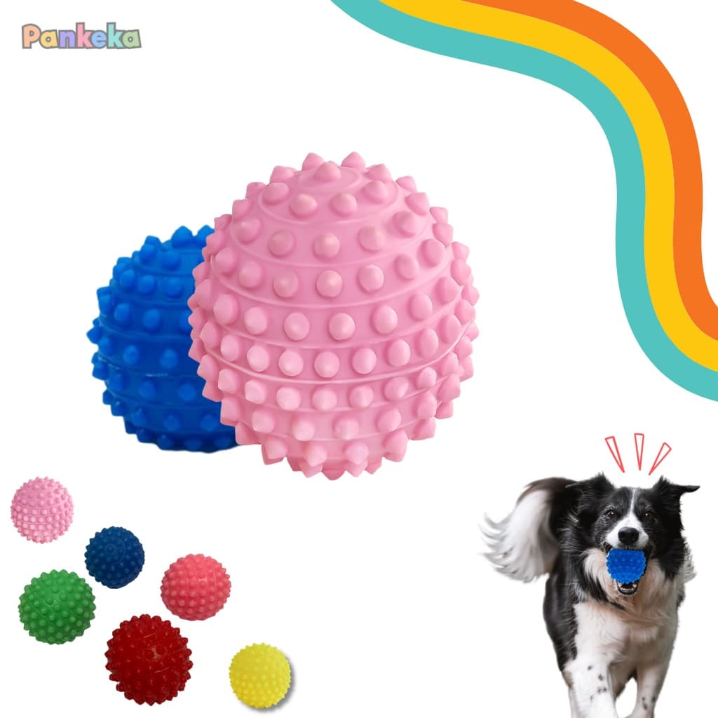 Bolinha Cravo bola pet para cachorro - Brinquedo mordedor - 60mm