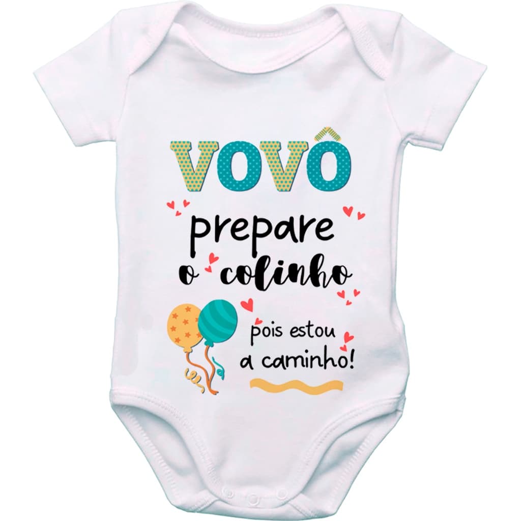 Body de Bebê Personalizado Frases Vovô Prepare o Colinho GB0466