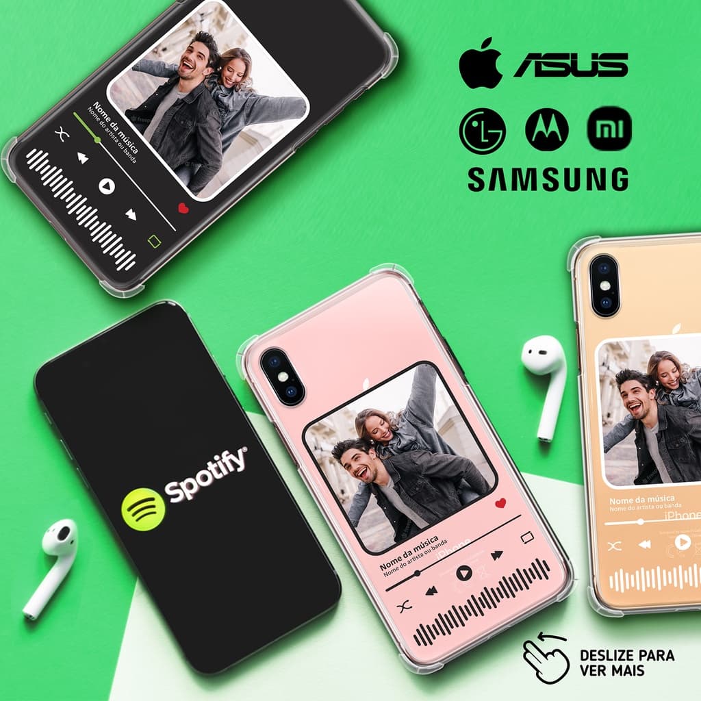 Capa Capinha Spotify Personalizada com foto e música