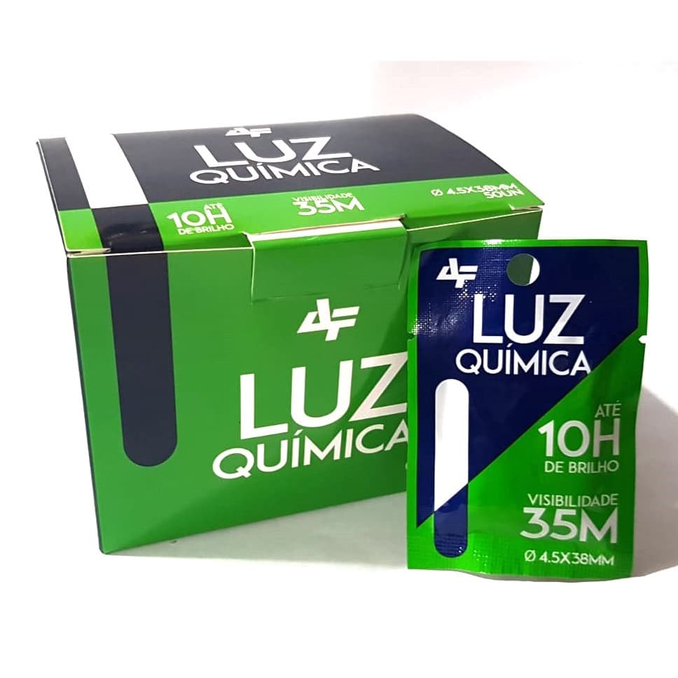 Luz Química Albatroz Fishing - Iluminador 4.5 x 38mm Cartela C/ 2 Unidades
