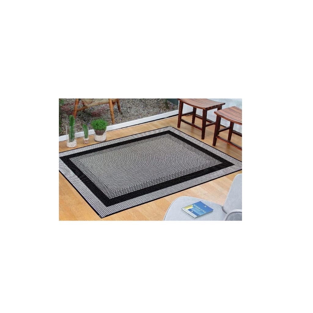 Tapete Sala Sisal  2,00 x 2,50 M Base Antiderrapante S587 Cinza