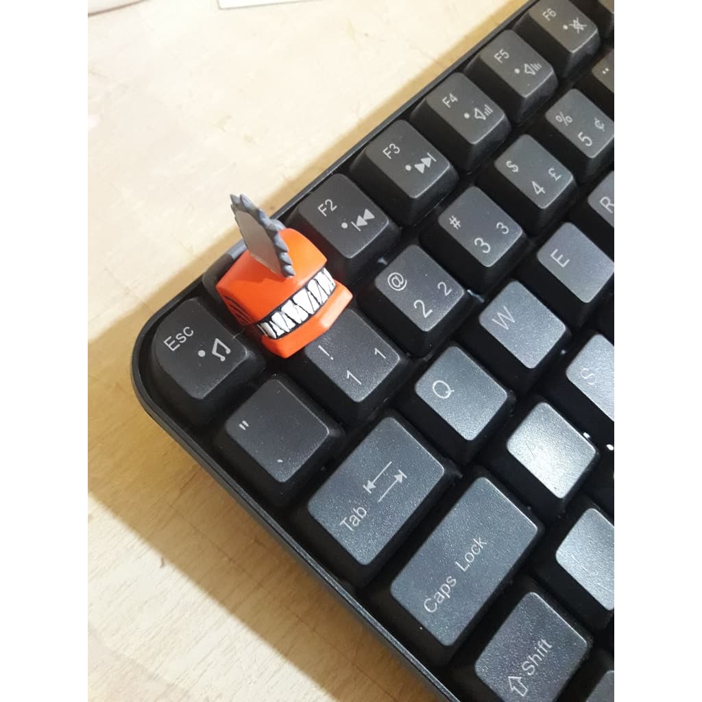 keycap chainsaw man pochita teclado mecanico tecla de computador