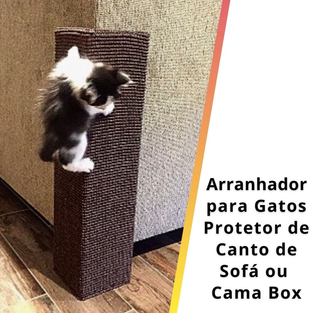 Arranhador para gatos Protetor Canto de sofá 14x40cm Mini Torre