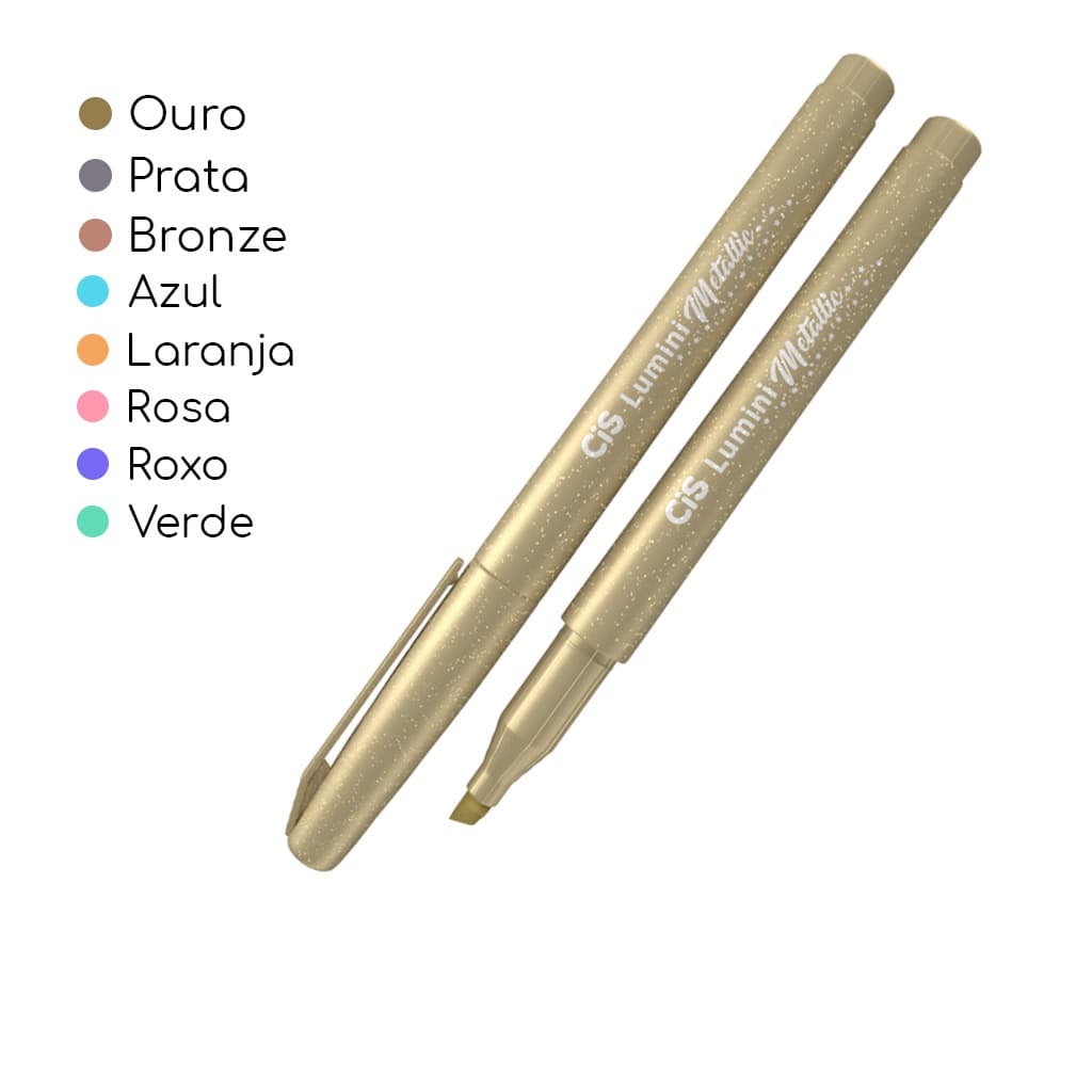 Marca texto CIS LUMINI Metallic - UNIDADE