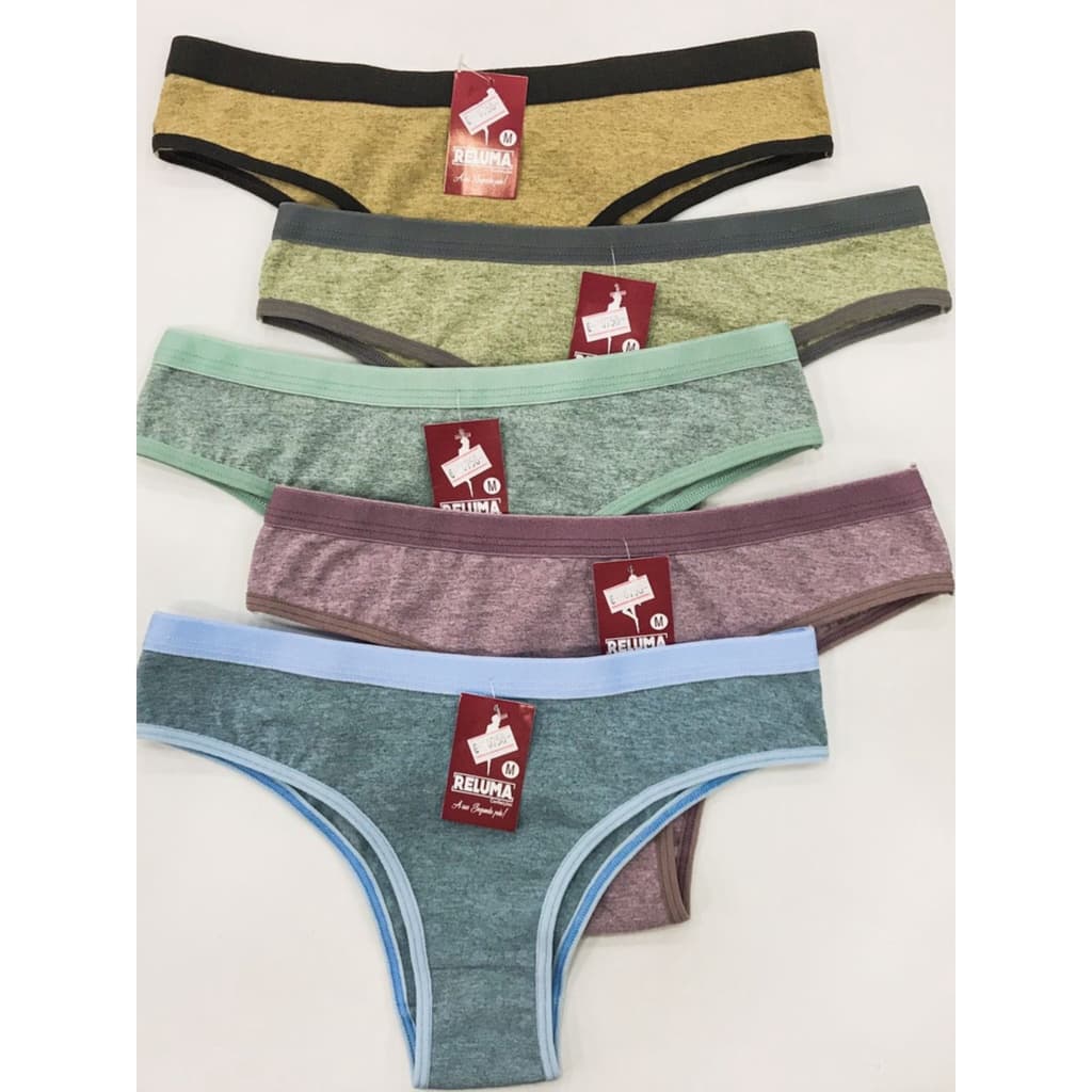 Kit Calcinhas de algodão e elastano - Super confortável - P/M/G/GG