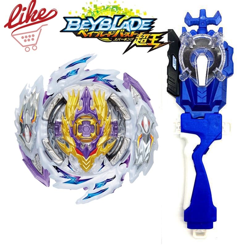 Spinning Tops MQ B-168 Rage Longinus Super King with LR Spark Launcher Handlebar Set Spinning TopsToys for Children