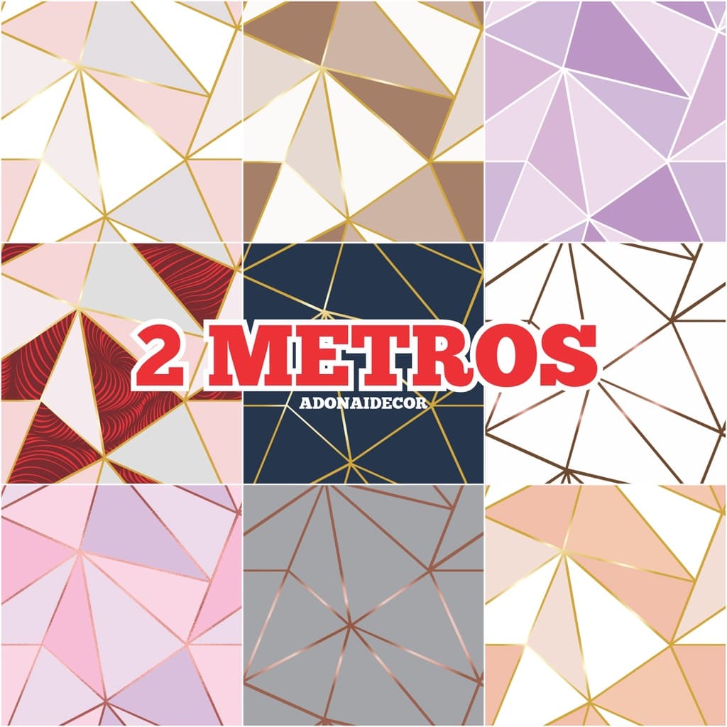 Papel de Parede 3D 2 METROS X 58CM Zara Auto Adesivo Auto Colante