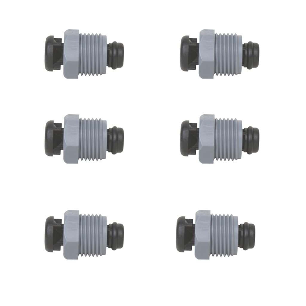 Kit 06 Valvula Anti-Vacuo Ventosa Rosca 1/2" Macho Para irrigação