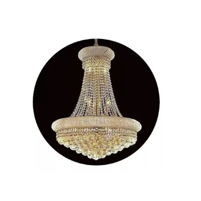 Lustre Cristal Imperial 3 Cores Em 1 Bivolt + Lâmpadas Grátis
