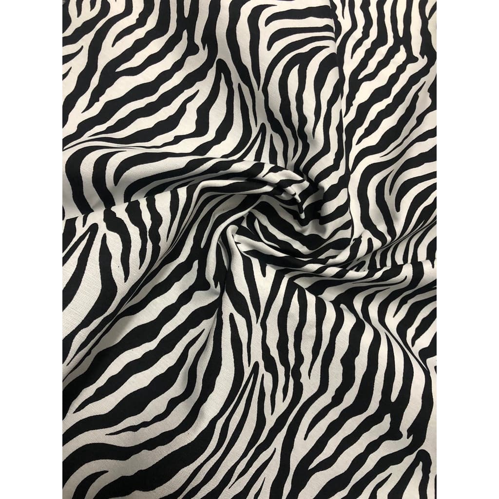 Tecido Tricoline Estampado Zebra Animal Print Oferta Promoção 1 Metro