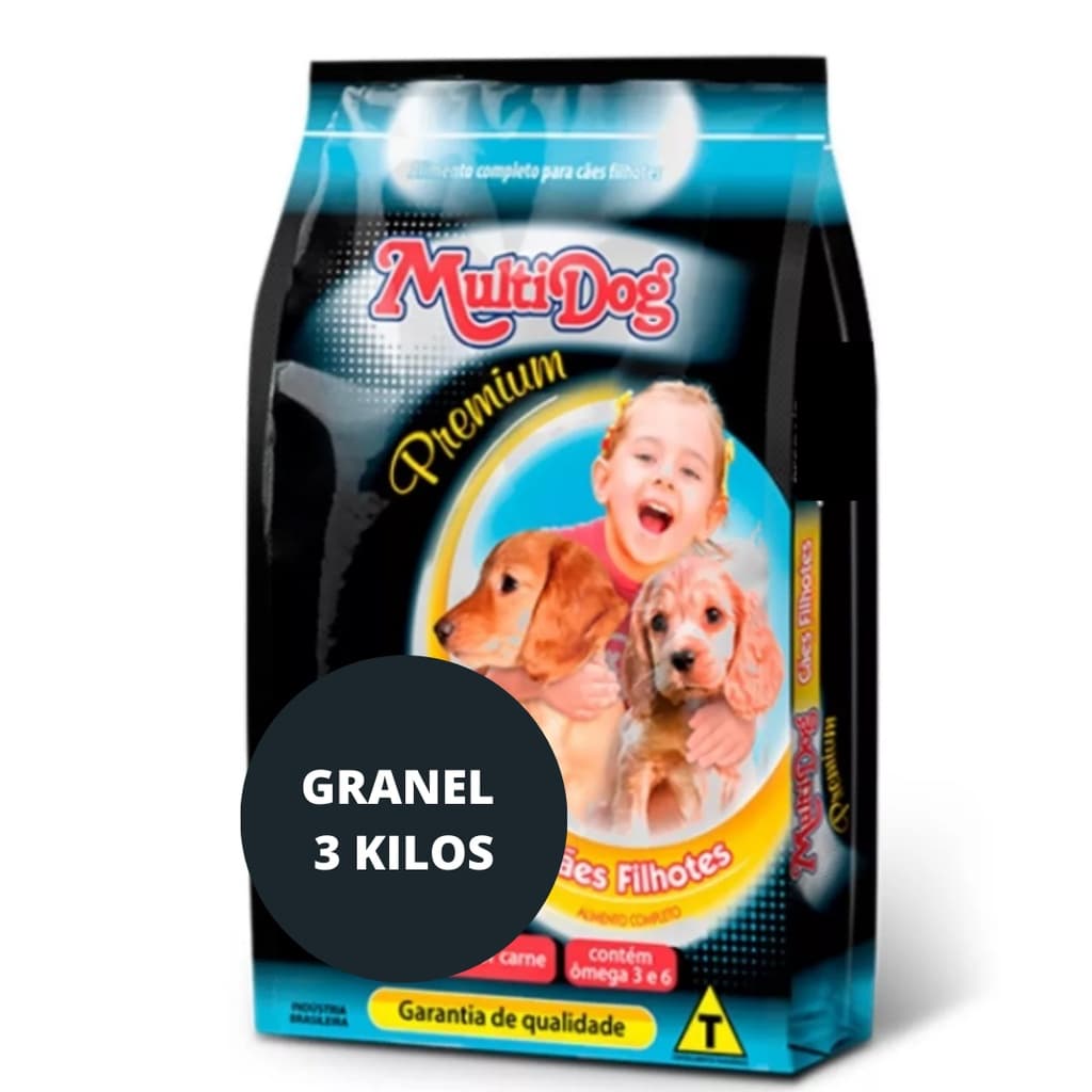 Multidog Premium Filhotes 3kgs - Granel
