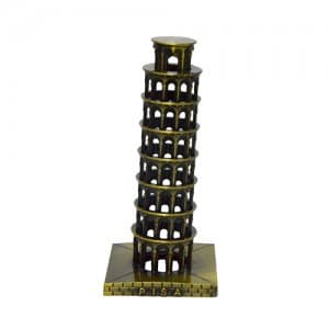 Enfeite Torre de Pisa De Metal Souvenir Itália