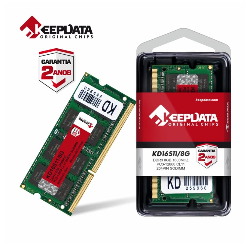 MEM NB DDR3 8GB 1600MHZ KD16S11 8G