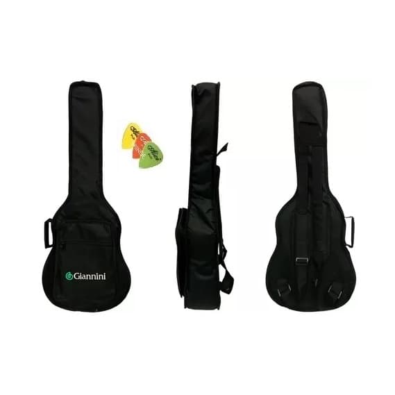 Capa P/ Violão Baby Cargo Giannin Preto Ny-600