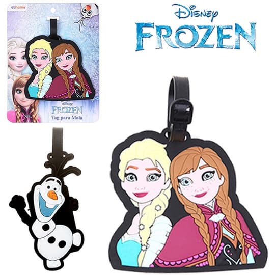 TAG IDENTIFICADOR PARA MALA EMBORRACHADO DE PVC FROZEN