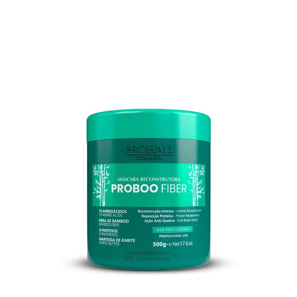 Máscara Prohall Proboo Fiber 500g - Reconstrução Intensa