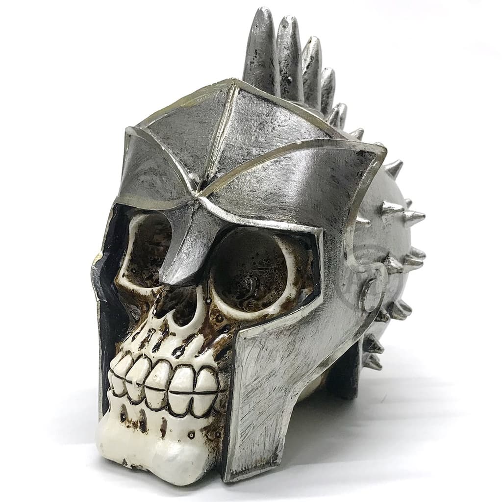 Caveira medieval capacete gladiador Crânio Em Resina