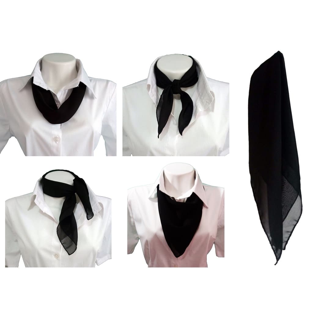 Kit com 7 lenços para Uniformes, Apresentação em Tecido 100% poliéster 60cm x 60cm