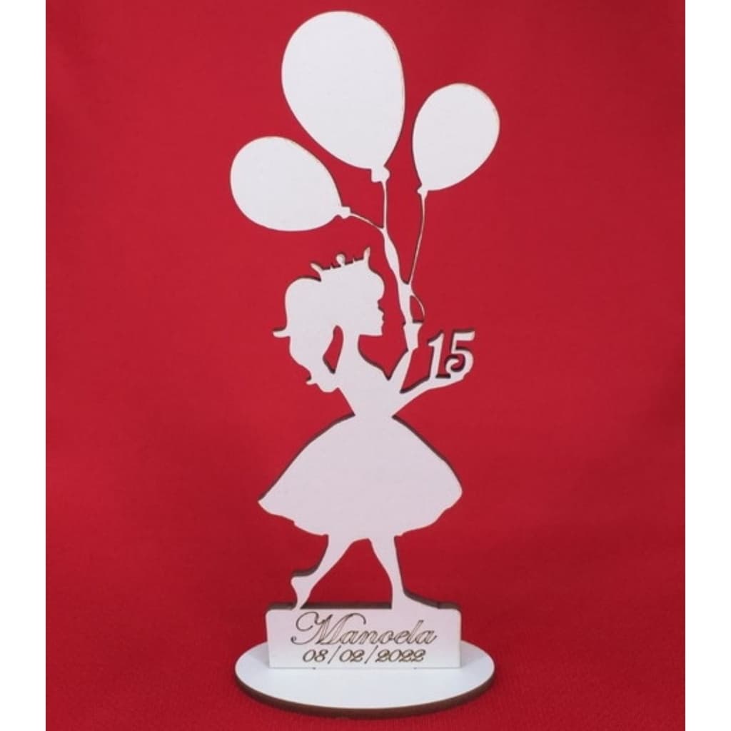 Kit 20 centro de mesa lembrancinha aniversário lembrança 15 anos debutante enfeite personalizado cor branca