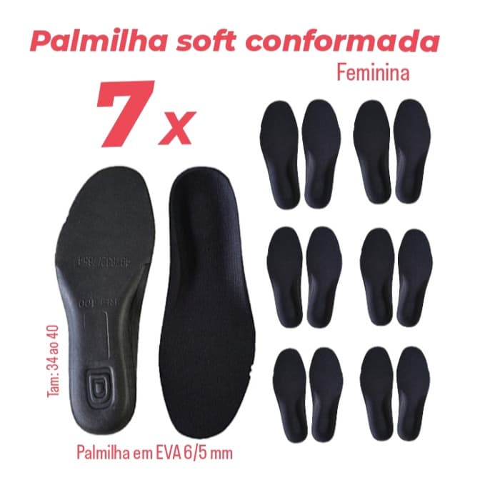 PALMILHA FEMININA SOFT CONFORMADA EM EVA PARA TÊNIS,SAPATILHA,BOTAS,SAPATO,MACIA,CONFORTAVEL,ANTIBACTERIANA,BARATO, PROMOÇÃO,34 AO 40