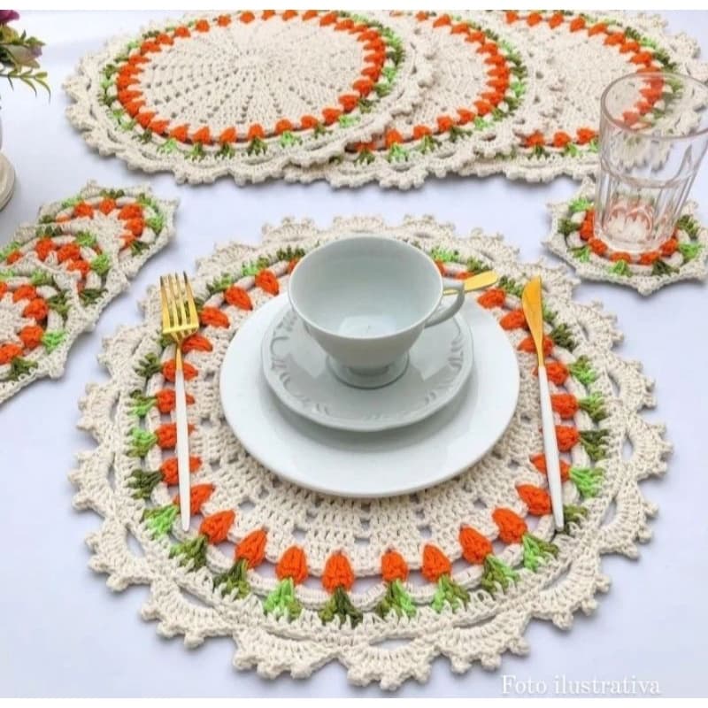 🥕 Kit de Americano de Crochê Renascer /Cenoura – Especial Páscoa Artesanal
