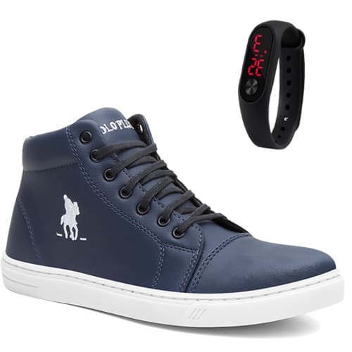 Kit Sapatenis Tenis Masculino + RELÓGIO Promoção Barato Homens