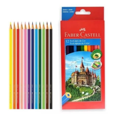 Lápis de Cor 12 Cores Faber-Castell
