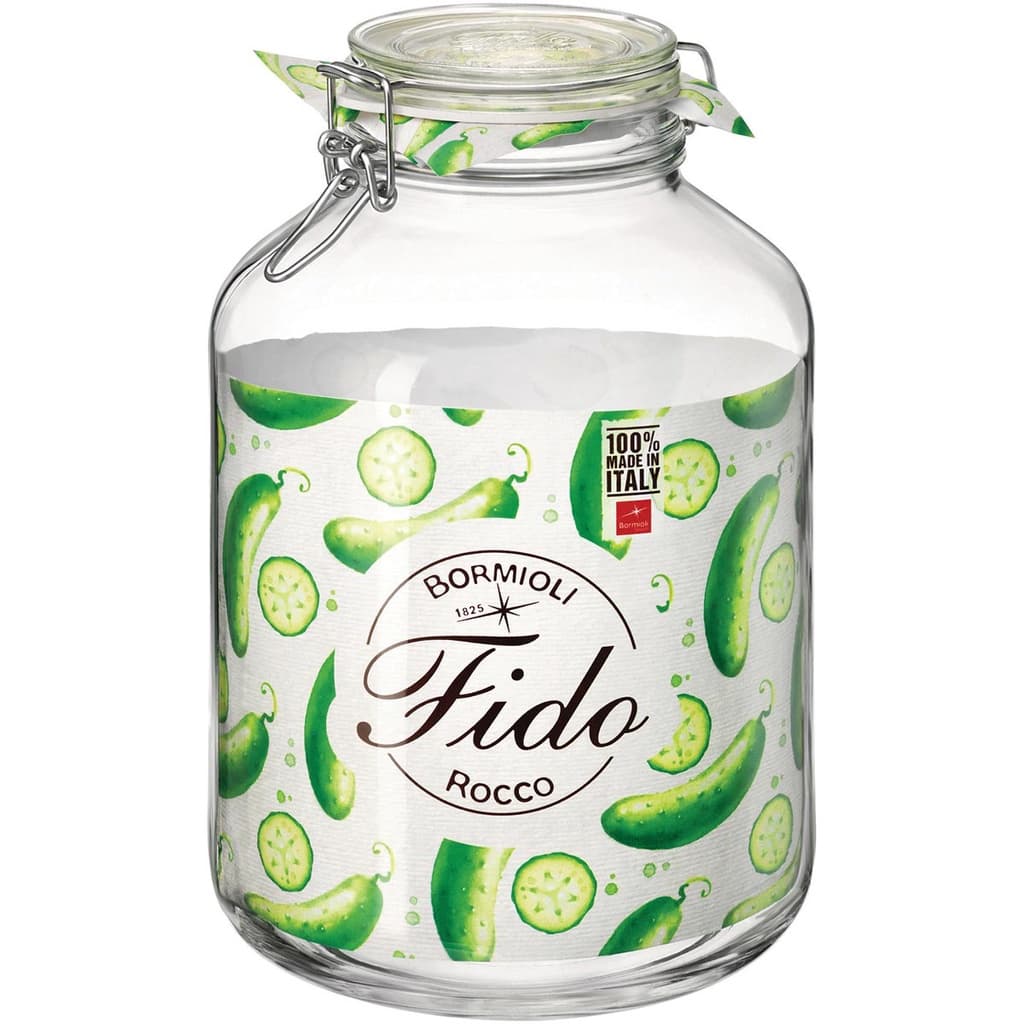 Pote de Mantimentos Bormioli Fido Italiano Hermético 28x18 5 Litros Vidro