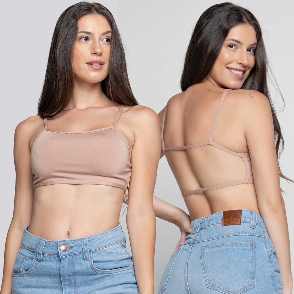 Kit 10 Cropped Top Fitness Feminino Moda da Gringa Costa Nua Academia Blogueira Dyeu Modas