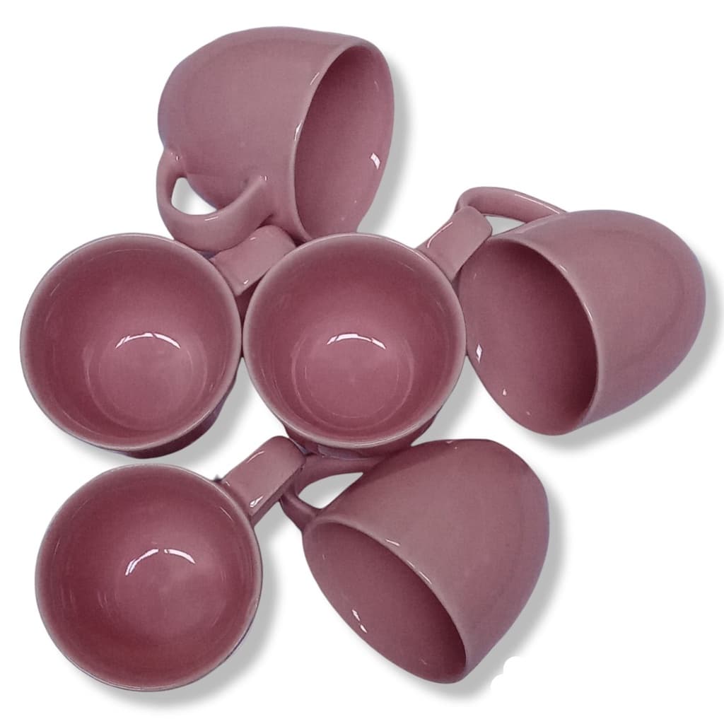 Kit Com 8 Xicaras Em Porcelana 170ml Café Chá Promoção