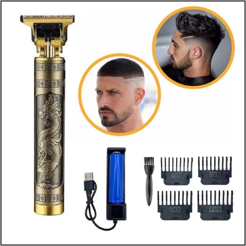 Máquina de Cortar Cabelo Profissional Dragão  Desenho Acabamento e Corta Cabelo Barba