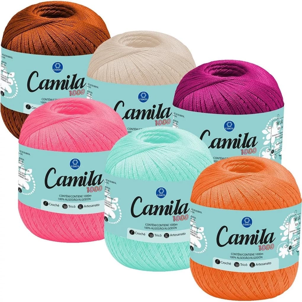 Linha Camila 1000 Metros Coats Corrente - Cartela 1