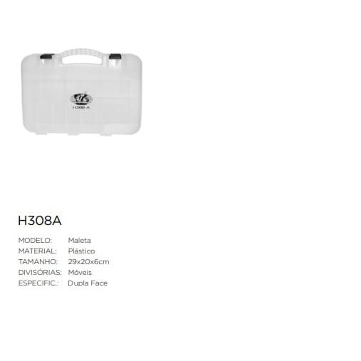 Caixa Estojo Para Pesca H 308a Albatroz 29x20x6