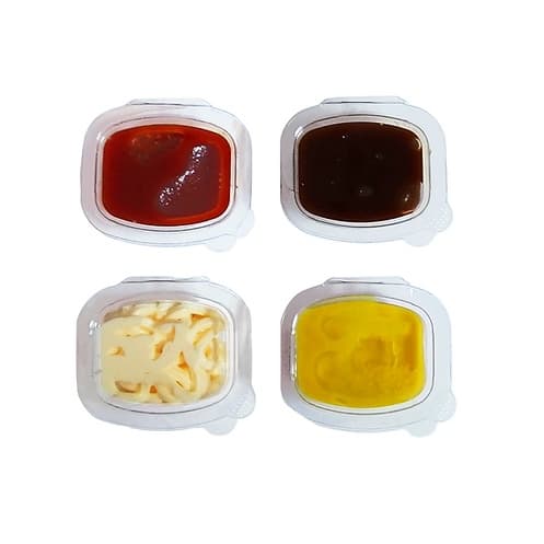 Pote Para Molhos 30ml com Tampa Transparente | Ciclovac quadrado
