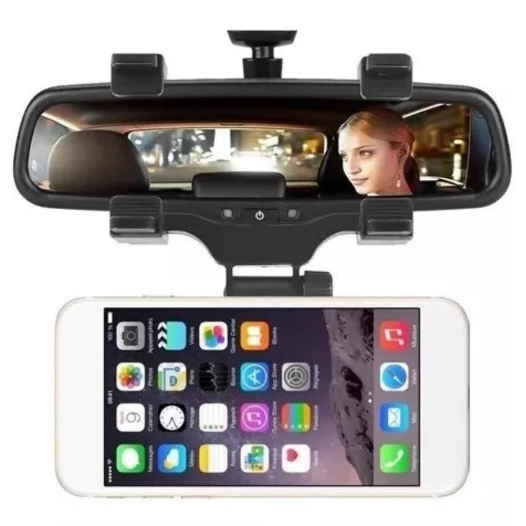 Suporte Barato para Celular no Retrovisor Elegante 360° NF