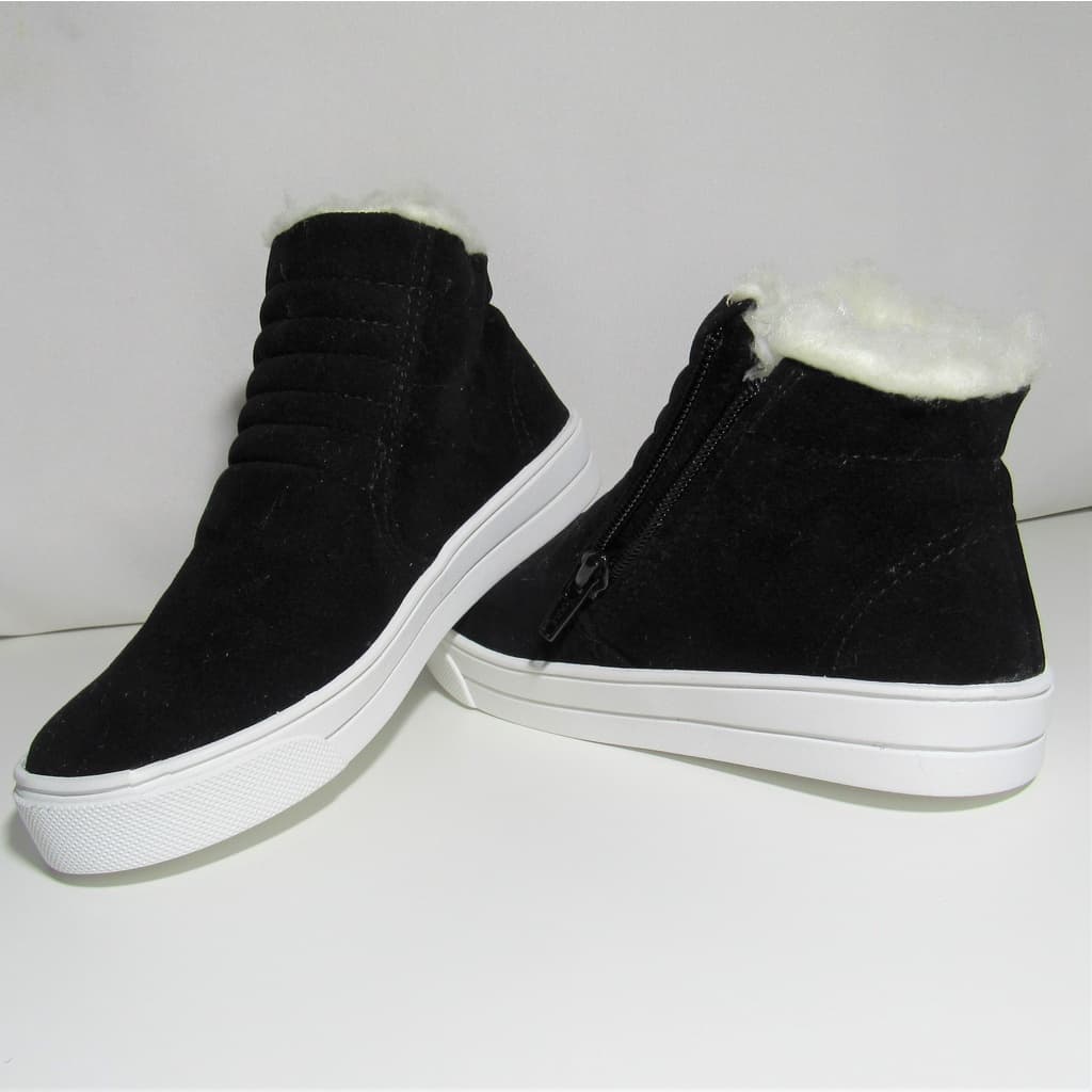 Bota Infantil Menina feminino Botinha Feminina Coturno Cano Curto Criança Preta