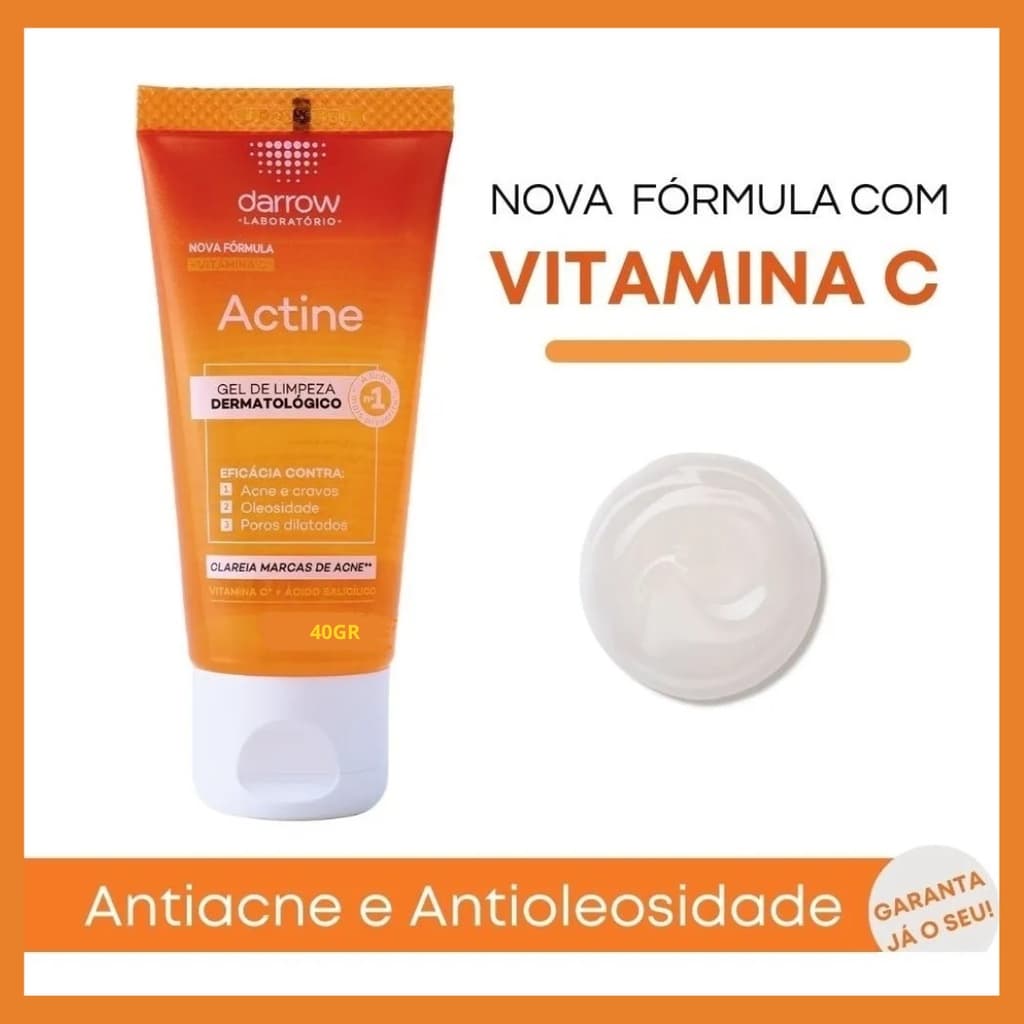 Actine Gel de limpeza com vitamina C 40 gr
