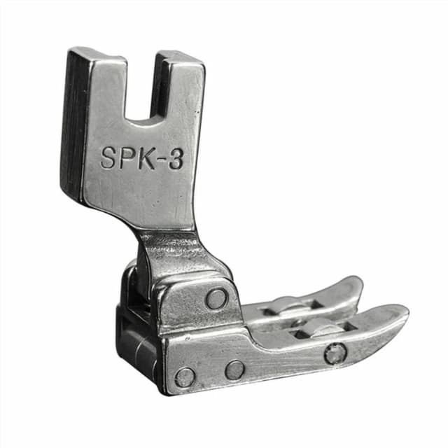 Pé Calcador Rolete Deslizante Couro Vinil Reta Industrial SPK-3 Sapata com 6 roldanas