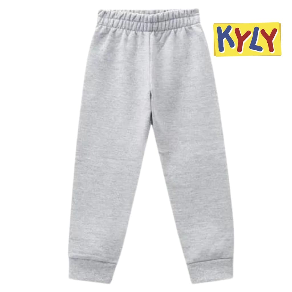 Calça Infantil kyly Juvenil menino menina com punho flanelada 1 peça