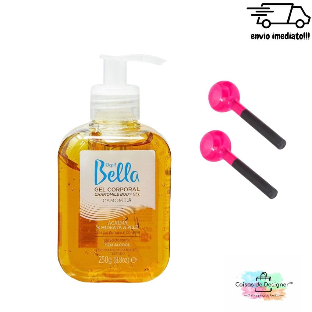 Kit Cromoterapia Esfera Rosa + Gel Calmante Camomila Depil Bella