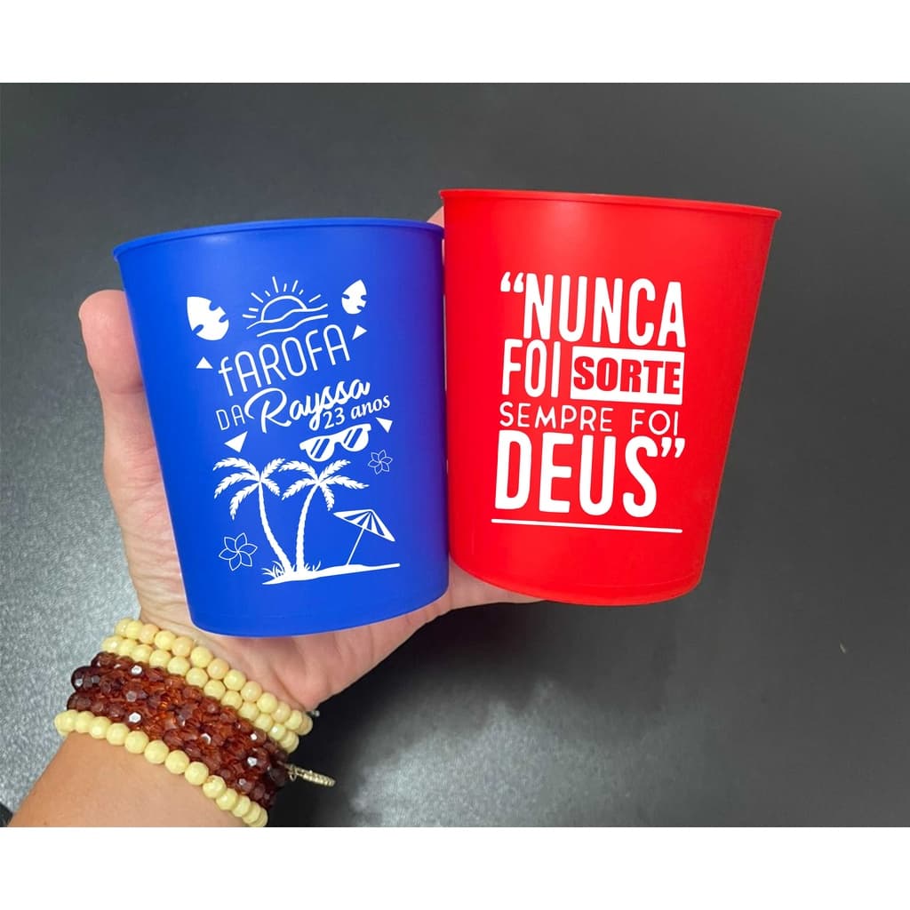 Kit 100 Copo Eco Sustentável Personalizado 350ml