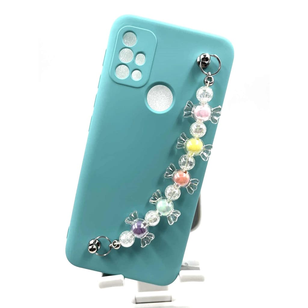 Capa Capinha Aveludada Anti-queda Impacto Para celular Moto G10 / G20 / G30 Aveludada com pulseira doce)