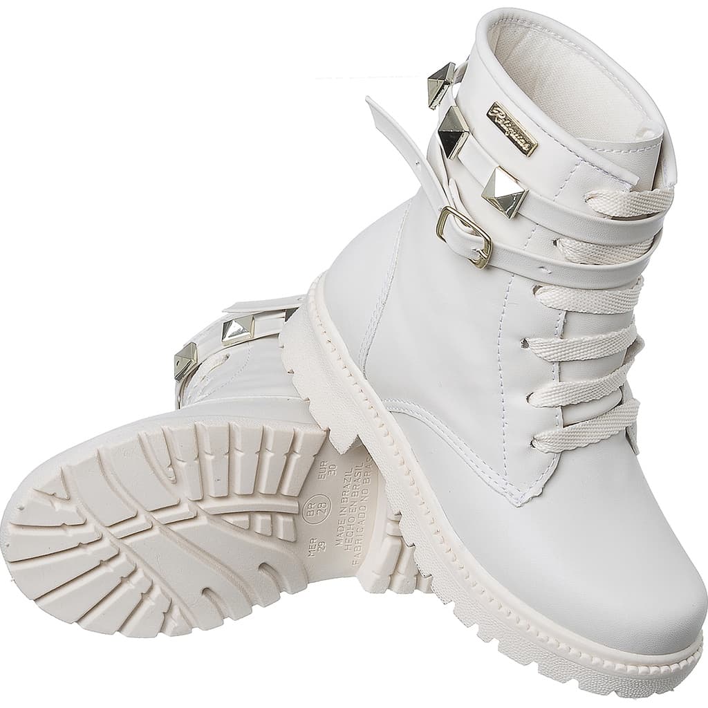 Bota Feminina Infantil Coturno Menina Off Tratorada Piramide