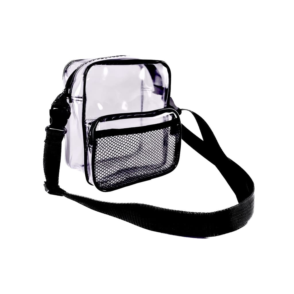 Shoulderbag Transparente Bolsa Transversal Tiracolo Plástico 3 Bolsos para Rock in Rio
