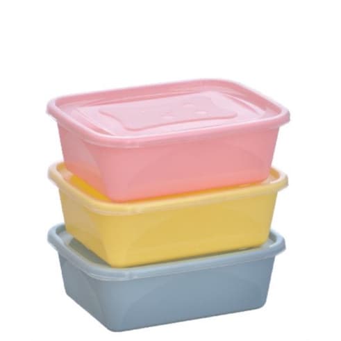 KIT 3 PÇS ORGANIZA 1,2LT RET NUDE