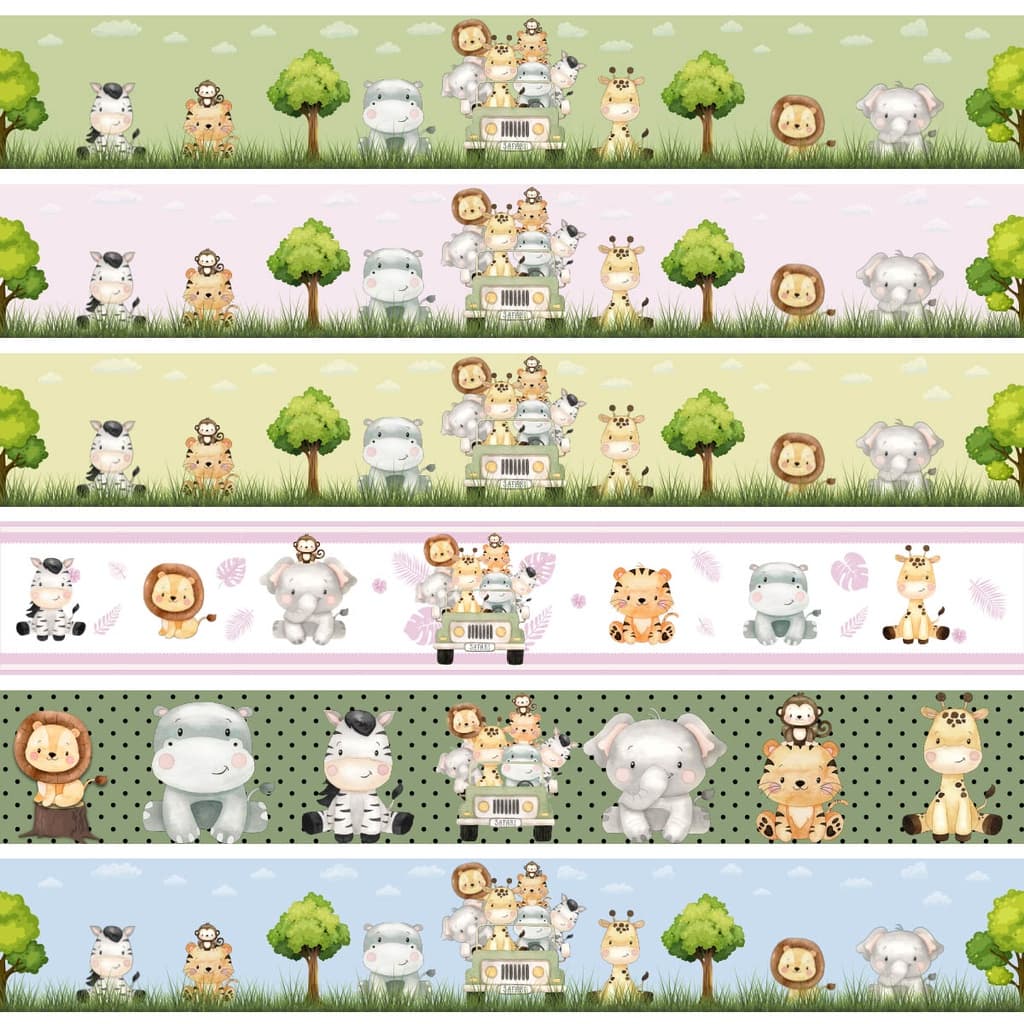 Faixa Decorativa Safari Quarto