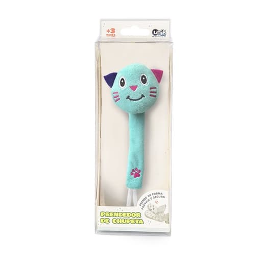 PRENDEDOR DE CHUPETA GATO AZUL