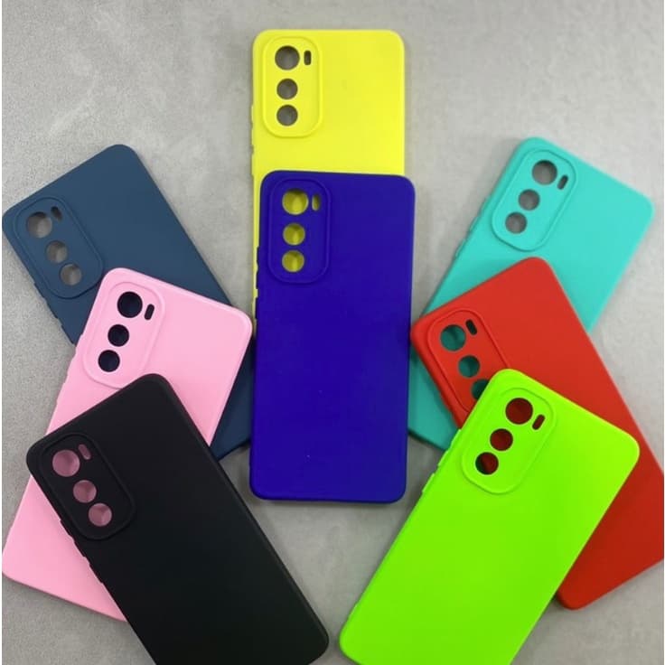 Capa Capinha Case Motorola Moto EDGE 30/PRO/NEO Silicone Aveludada Protege Câmera Colorida Anti Impacto